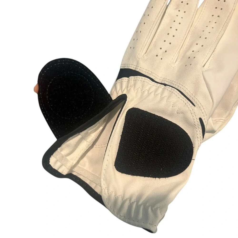 FJ Footjoy Womens ML WeatherSof Golf Glove‎ Left Hand White Black Golfing Sports